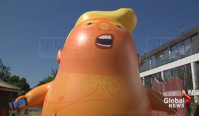 美總統訪英 抗議者將在議會上空放飛“特朗普寶貝”