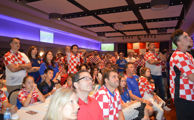 溫哥華的克羅地亞球迷為國家隊打氣