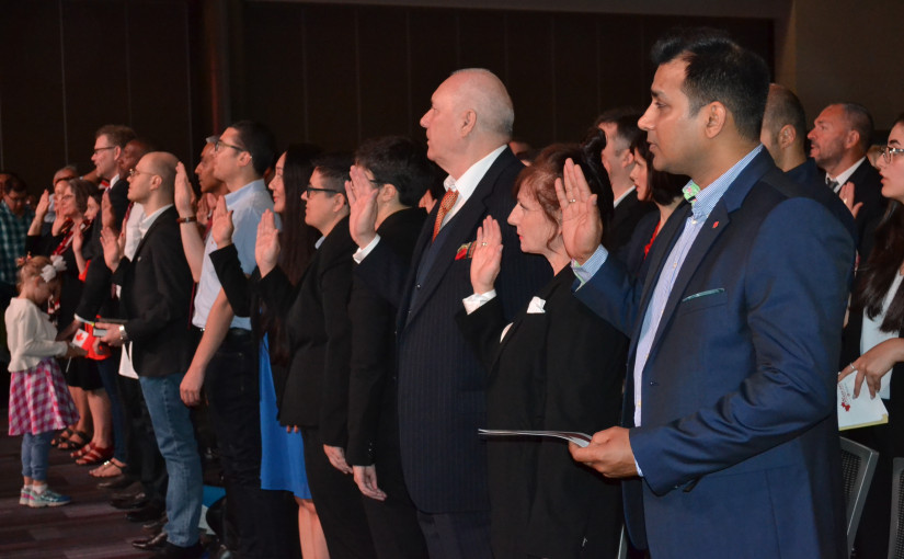 60名來自24個不同國家移民   國慶日參加特別公民入籍儀式