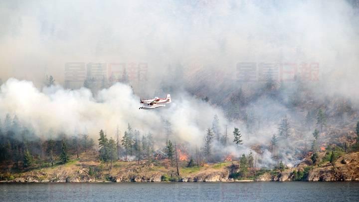 卑詩省內陸的山火情況 稍為穩定