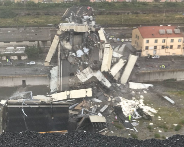 【視頻】意大利高速橋坍塌，車輛急墜百米，22人死亡