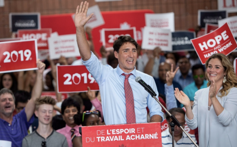 杜魯多宣佈參加2019聯邦選舉