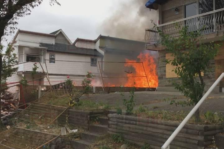 溫哥華東區有空置物業再次發生火警
