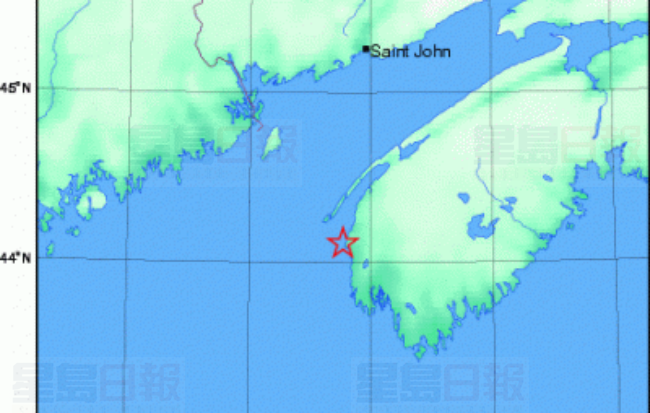 新斯高沙省發生小規模地震