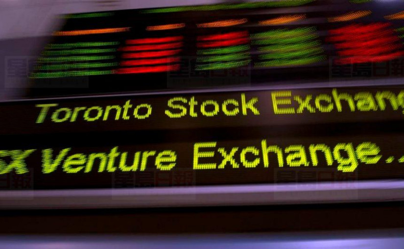 能源及金融股下跌，致多倫多股市下跌0.81%