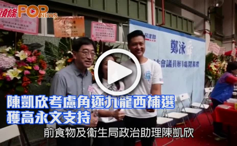 陳凱欣考慮角逐九龍西補選      獲高永文支持