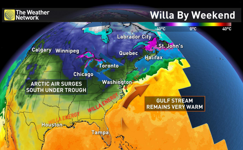 颶風Willa殘餘影響下，安省或將第一次大量降雪