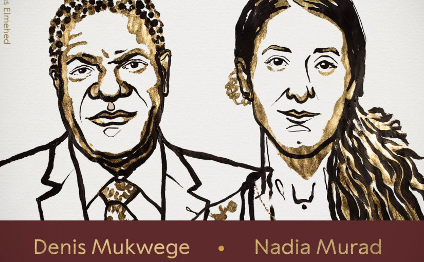 【諾貝爾和平獎】 表揚反戰爭性暴力雙傑