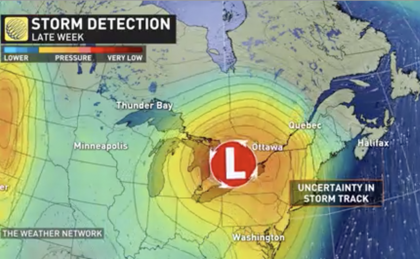 週五，安省這個地方氣溫接近20度