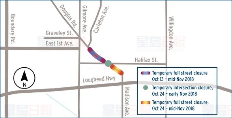 本拿比的天然氣管道工程未完 繼續封路