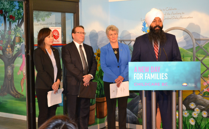 聯邦與卑詩簽訂托兒協議  令卑詩一千名特殊兒童受惠