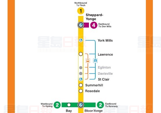 本週末，多倫多這幾個地鐵站暫停服務