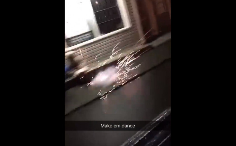 真過分 芝里華克有人向無家者擲鞭炮