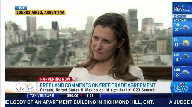 加拿大美國墨西哥週五上午簽署新的貿易協議