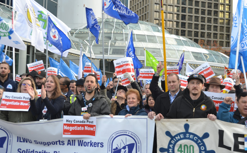 卑詩工會成員反聯邦政府 強制郵務工人復工