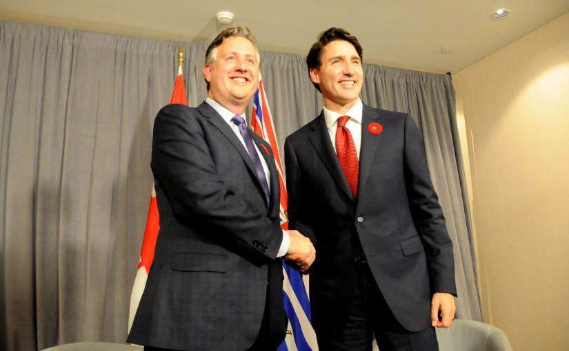 杜魯多會見候任溫哥華市長甘迺迪