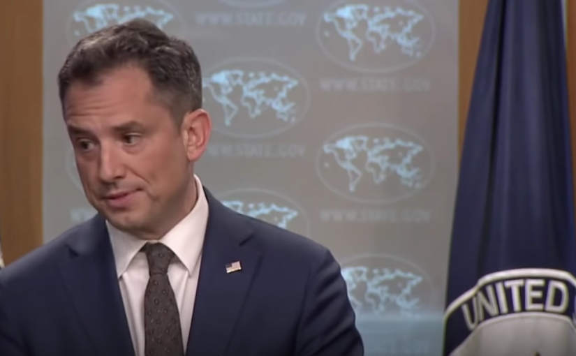 【視頻】康明凱被捕事件，美國務院發言人面對記者犀利提問