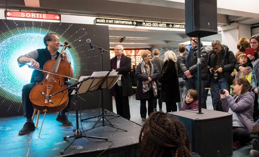 馬友友在滿地可地鐵站舉辦免費音樂會