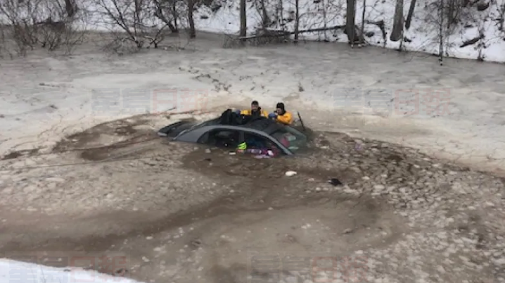 極寒天氣駕車失控墮河 冰水沒頂前母拼死救出4歲女