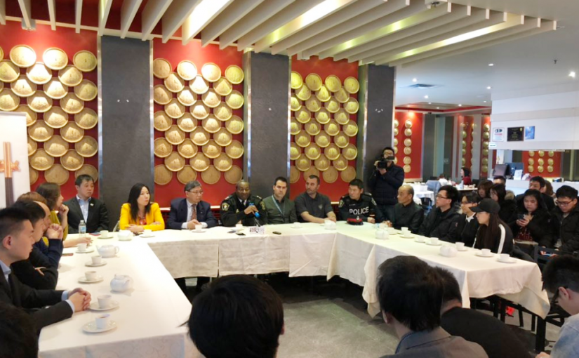 華人餐館6年遭爆竊搶劫十次  逾20華裔東主晤約克警隊商對策