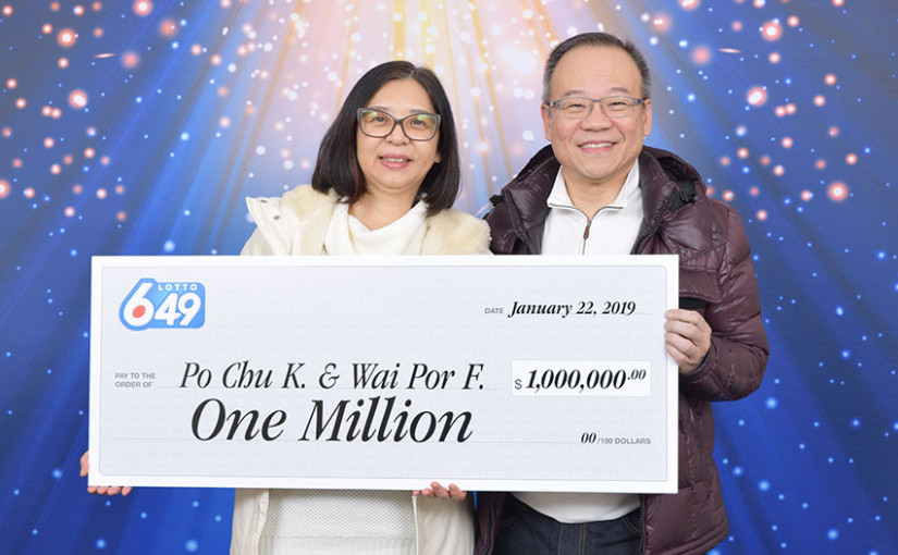 華裔夫婦中6/49彩票的100萬元特別獎