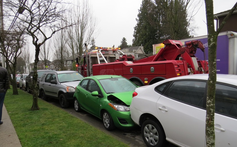 溫市周二早晨發生五車相撞事故