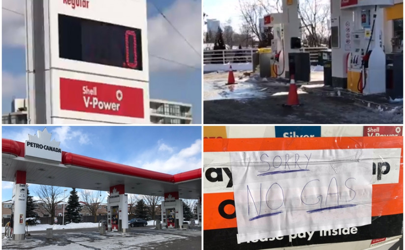 極寒天氣汽油補充不及   萬錦士嘉堡部份油站沒油賣