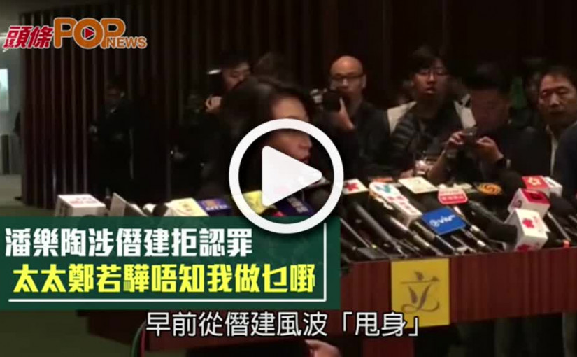 潘樂陶涉僭建拒認罪       太太鄭若驊唔知我做乜嘢