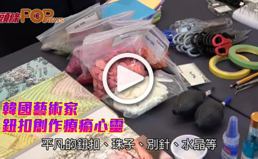 韓國藝術家            鈕扣創作療瘉心靈