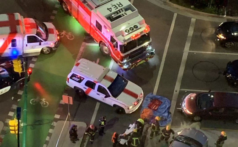 【更新】溫哥華市中心嚴重車禍 三人受傷