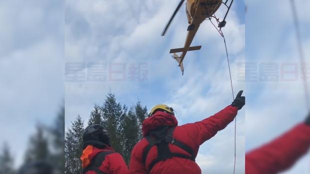 兩人在卑詩省北岸獅子灣被困 吉人天相