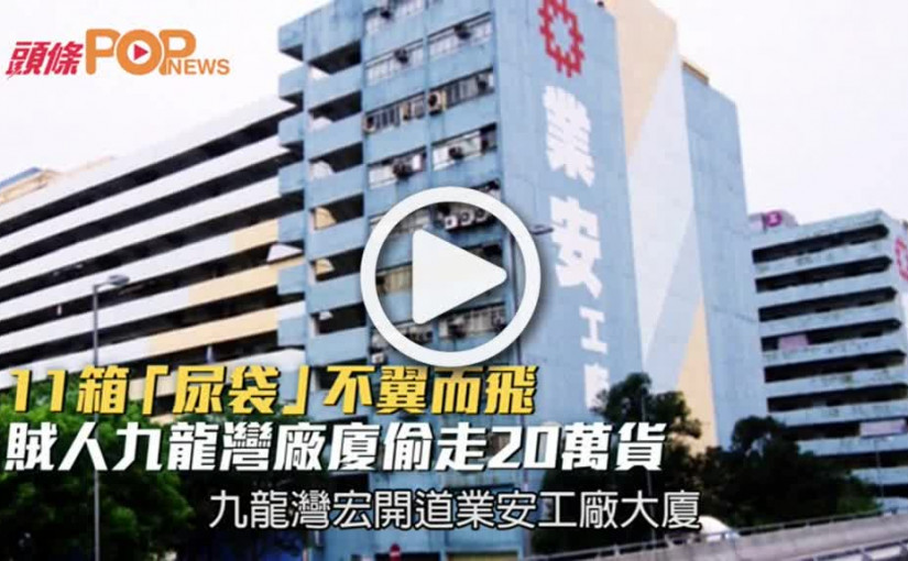 11箱「尿袋」不翼而飛  賊人九龍灣廠廈偷走20萬貨
