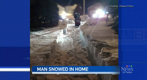 冰雪封門男子被困整整一冬 發現時還活著