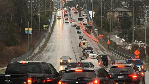 天然氣公司FortisBC提升天然氣管道工程 令高貴林交通大擠塞