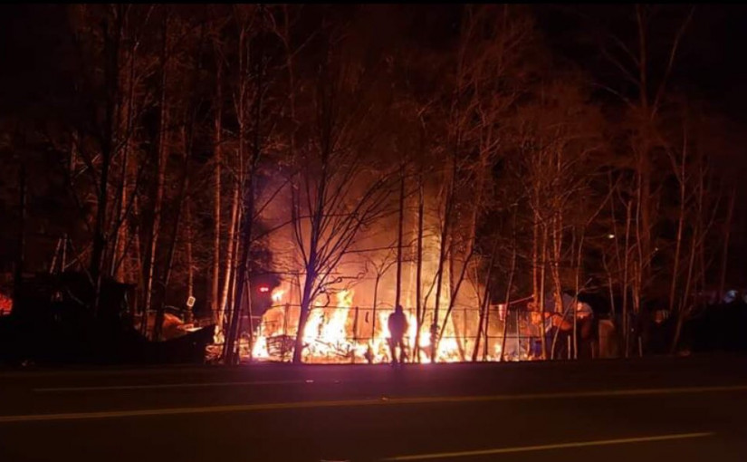 楓樹嶺無家可歸者營地發生近期第三宗火警