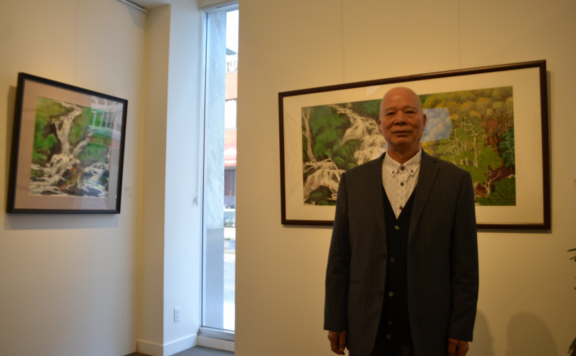 中國著名畫家鄭百重時隔18年再次訪溫