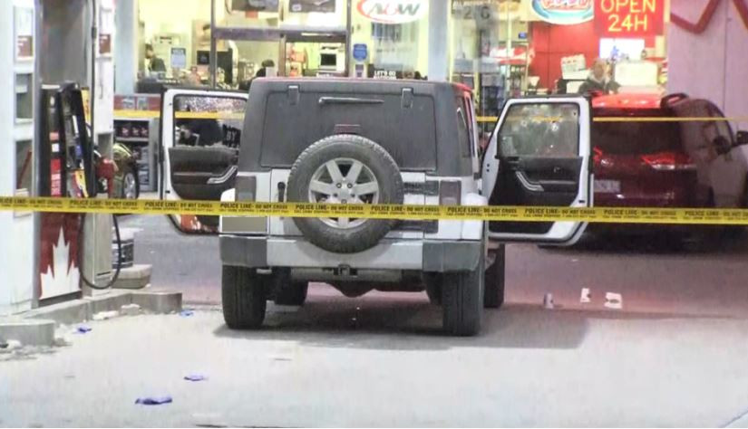 多倫多市中心油站兇徒亂槍狂轟   一人身中多彈危殆