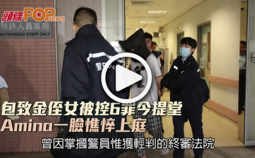 包致金侄女被控6罪提堂       Amina一臉憔悴上庭