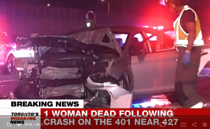 401公路飛車追尾釀連環車禍  32歲妻喪命夫受輕傷