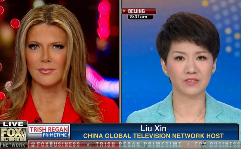 中美女主播隔空論貿易戰  華電視台未獲授權取消直播