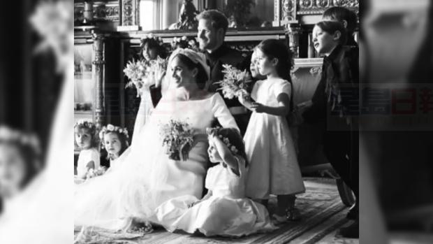 【有片】哈利梅根結婚一周年 公開婚禮照片影片