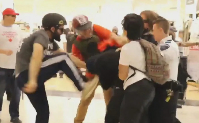 【有片】警方正式調查周六伊頓中心集體打鬥事件