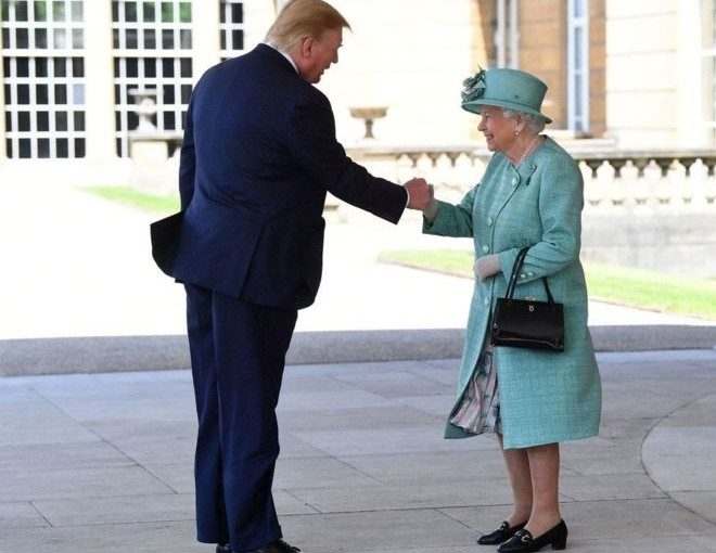特朗普見英國女王  將施壓英國禁華為