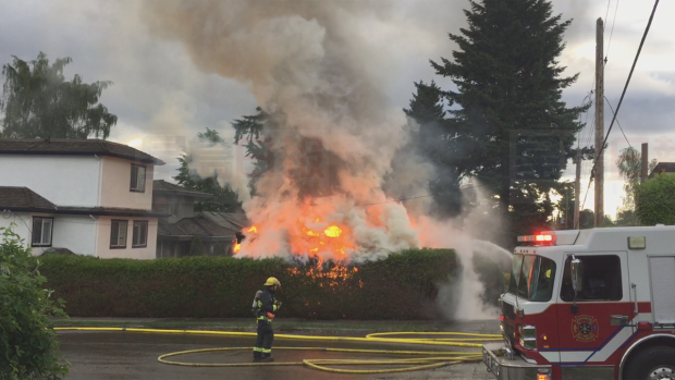 溫哥華西區車房火警