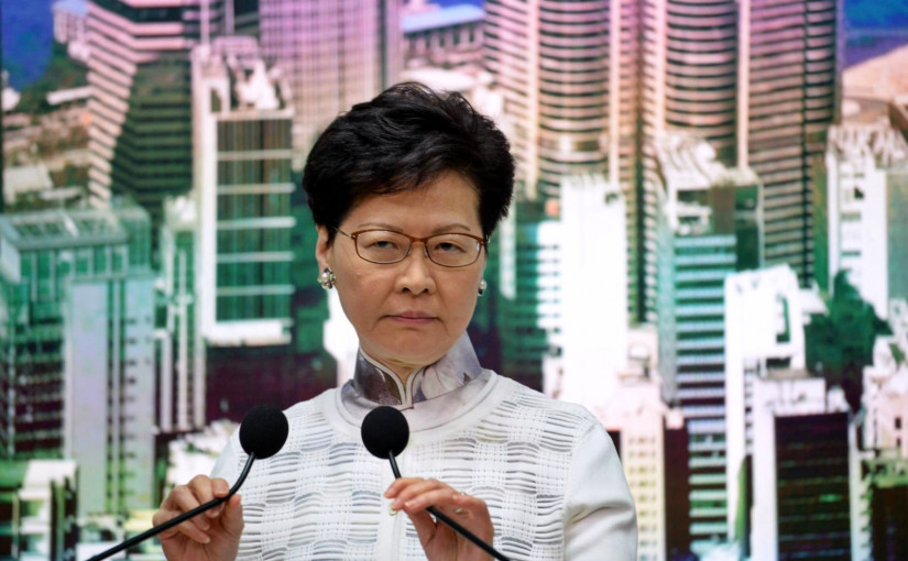 林鄭宣布暫緩修例  將去信立法會收起草案