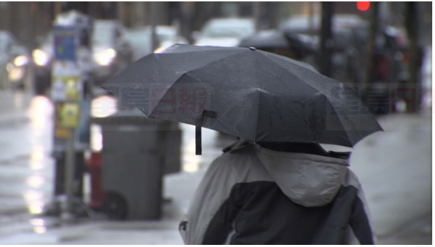 大溫地區周四將下大雨