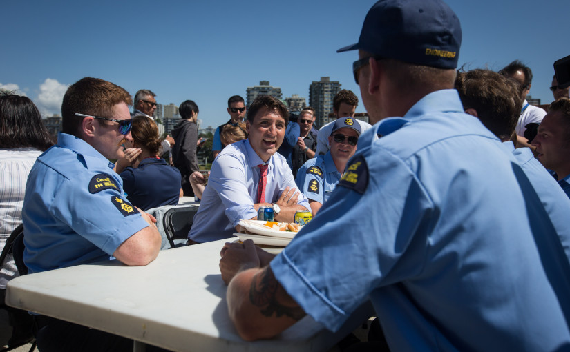 杜魯多到訪溫市海岸防衛站