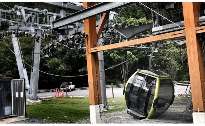 海天纜車證實屬人為破壞