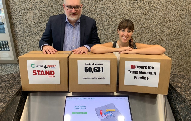 環保團體呼籲不要給橫山輸油管及擴建提供保險服務