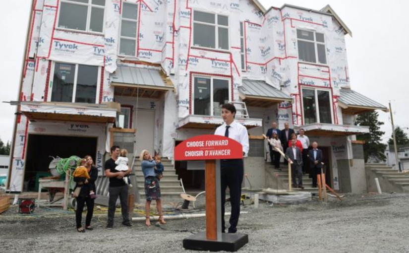 杜魯多承諾一旦連任 首置置業獎勵最高門檻調高至80萬